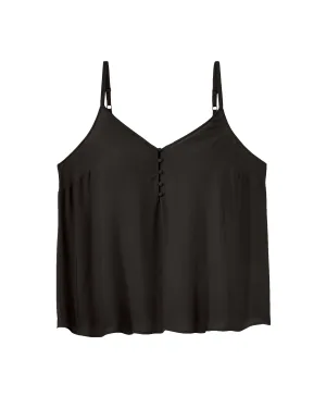 Sandra Button Detail Cami | Black