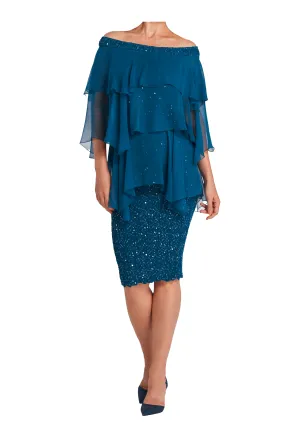 Silk Pucker with Sequins B1561SCL / S1528SCL in Calypso
