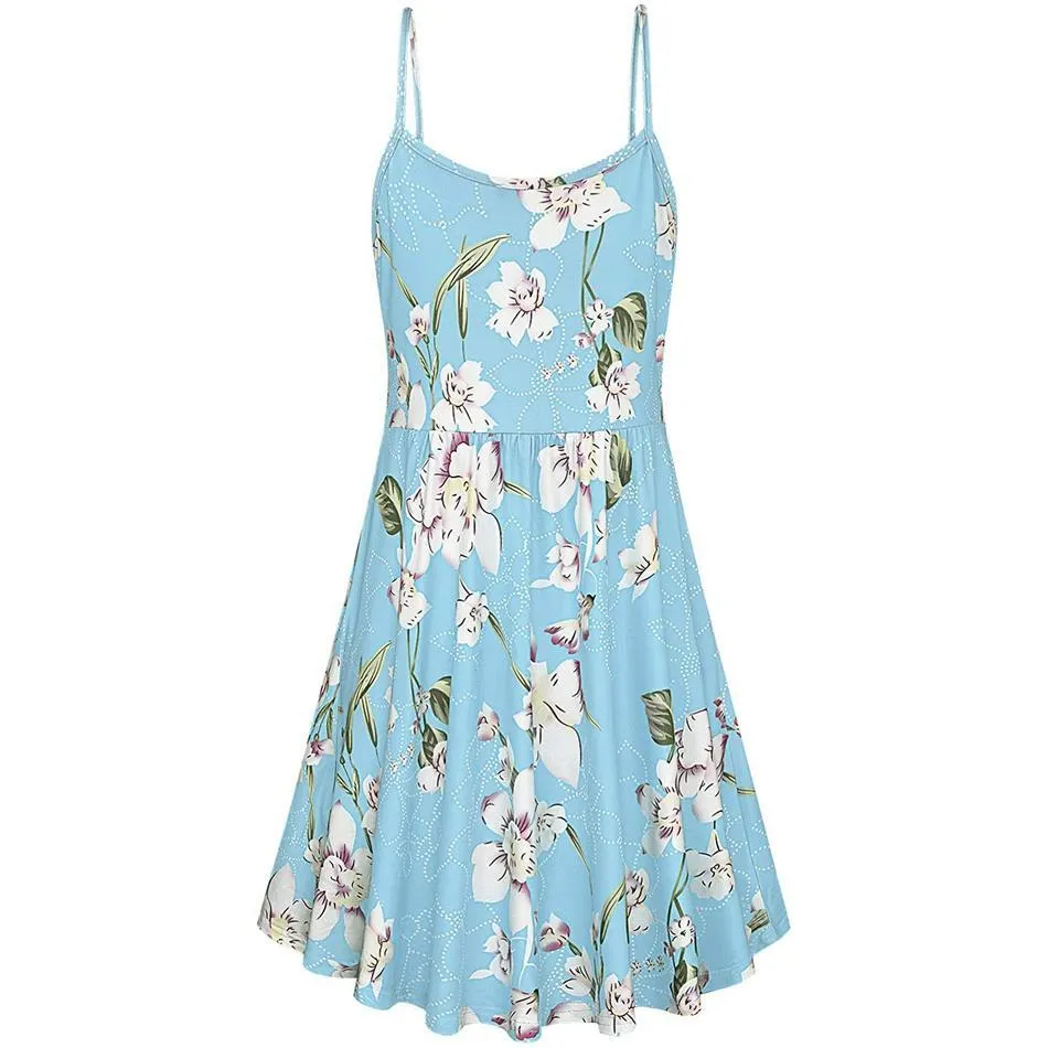 Stylish Floral Print Nursing Slip Dress