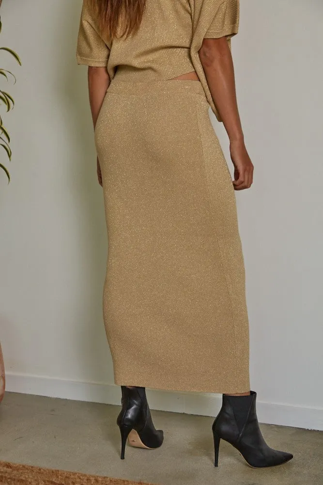 The Carmela Lurex Sweater Top   Skirt Set - Sold Separately