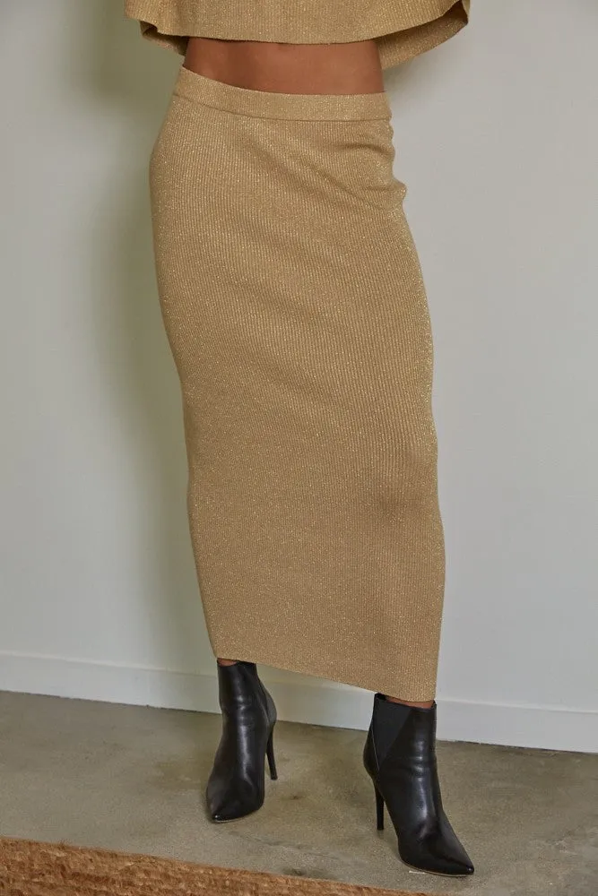 The Carmela Lurex Sweater Top   Skirt Set - Sold Separately