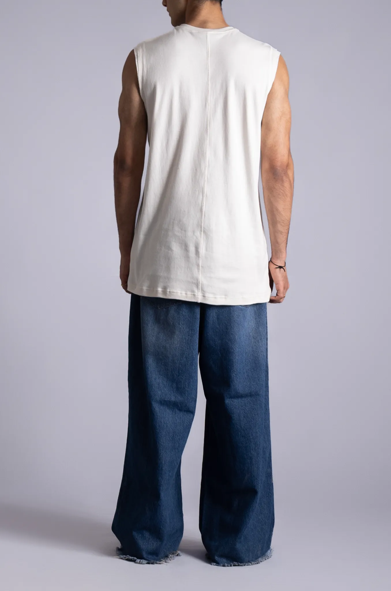 'The Ranch' Sleeveless T-shirt (White)