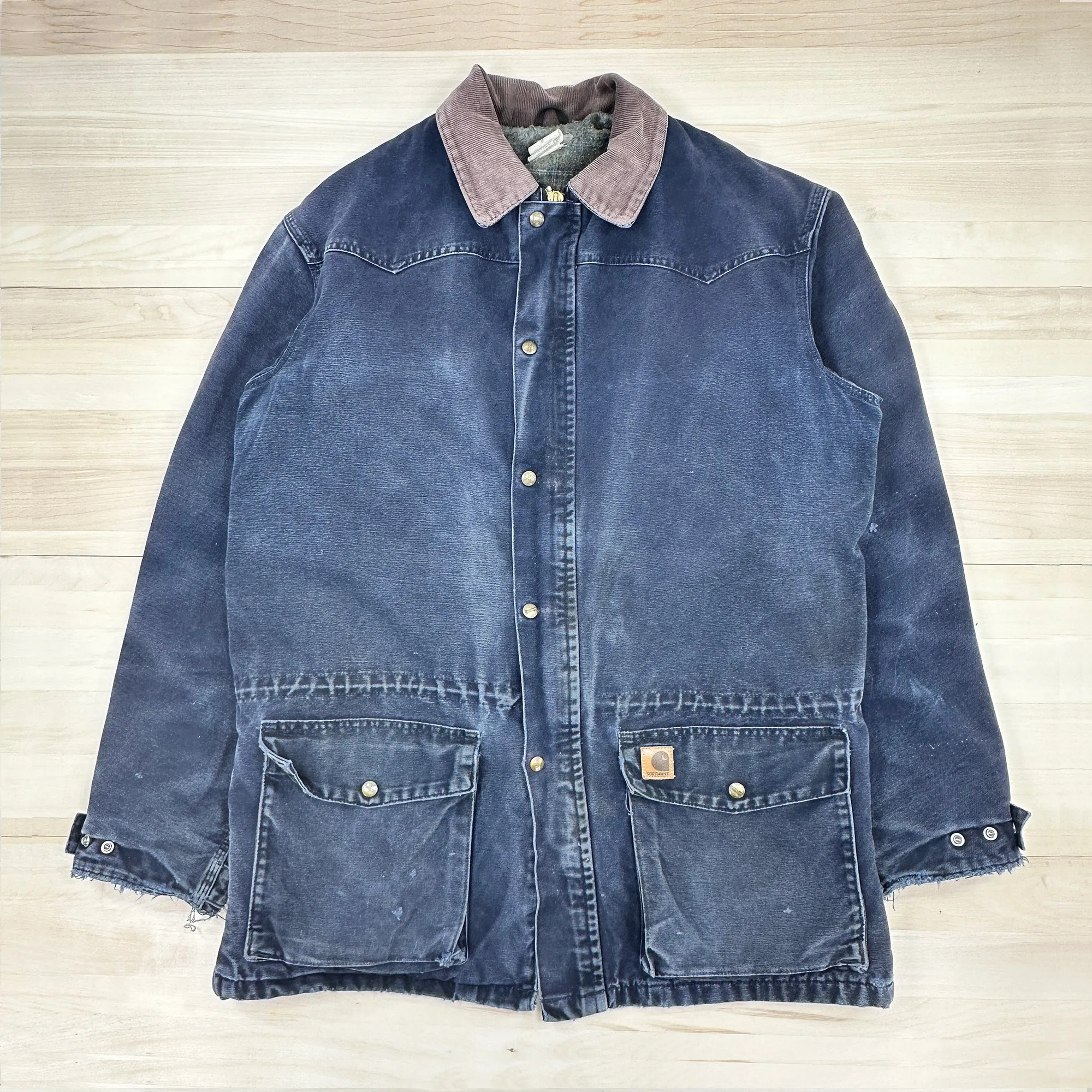 Vintage Carhartt C52 MDT Blanket Lined Ranch Coat - Large Tall