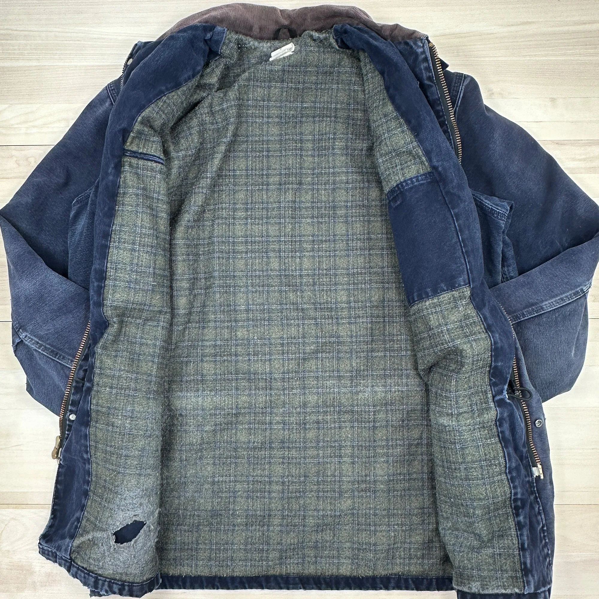 Vintage Carhartt C52 MDT Blanket Lined Ranch Coat - Large Tall
