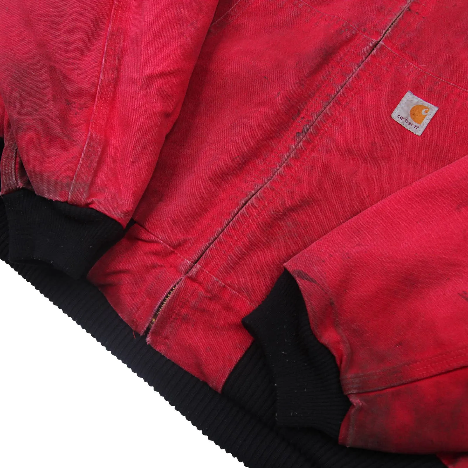 Vintage Carhartt Red Canvas Quilted Jacket - XXL
