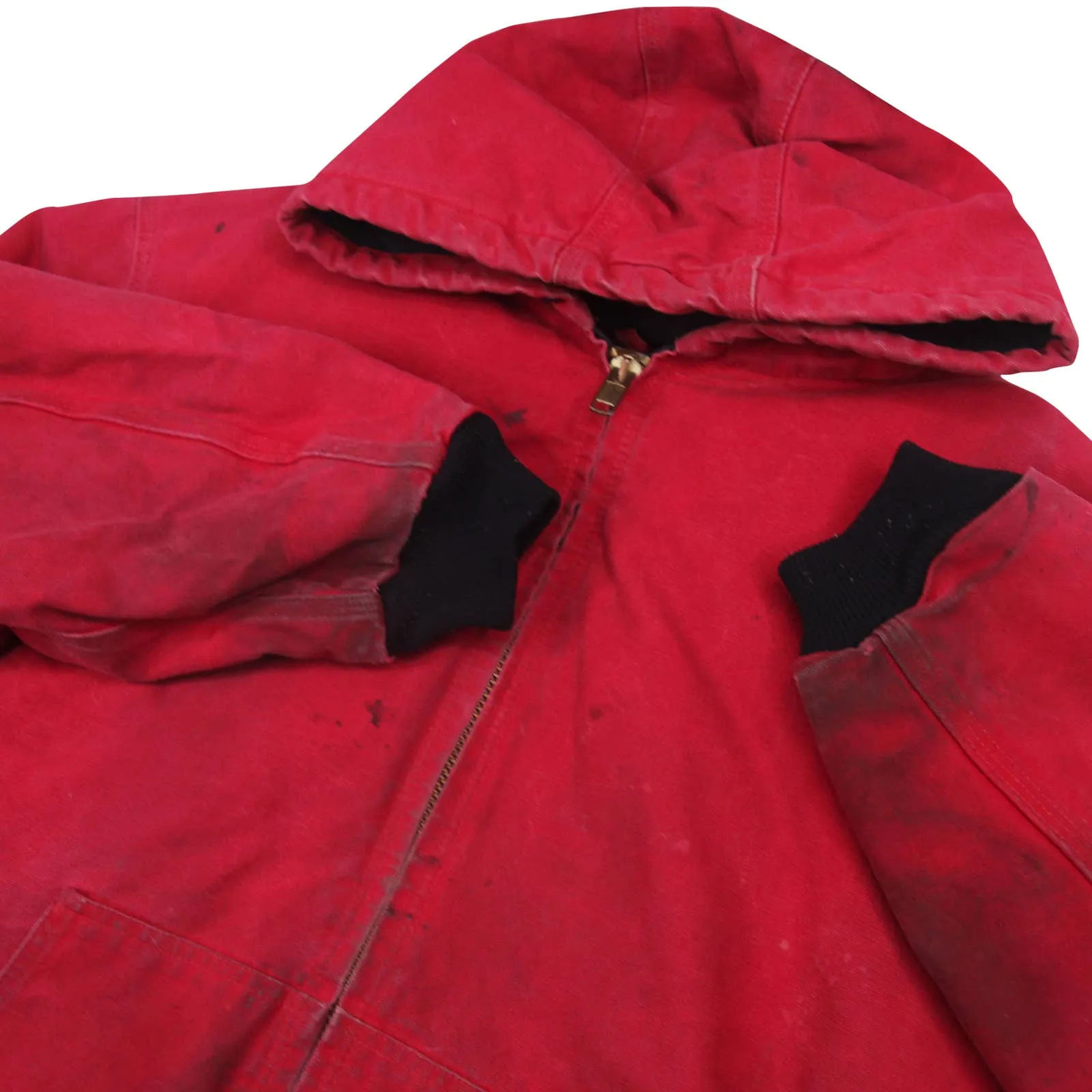 Vintage Carhartt Red Canvas Quilted Jacket - XXL