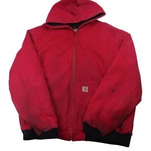 Vintage Carhartt Red Canvas Quilted Jacket - XXL