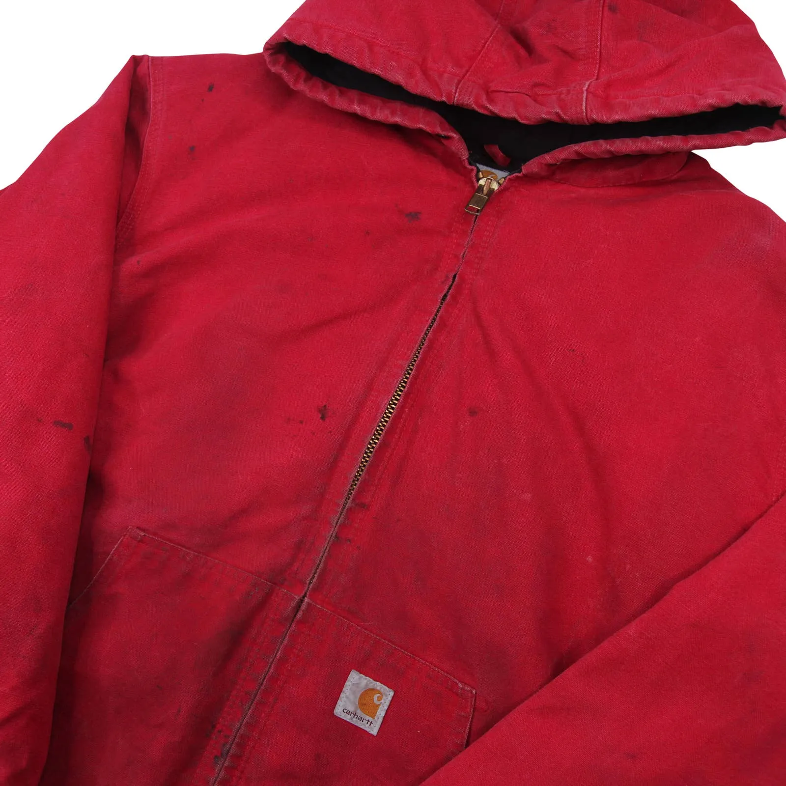Vintage Carhartt Red Canvas Quilted Jacket - XXL