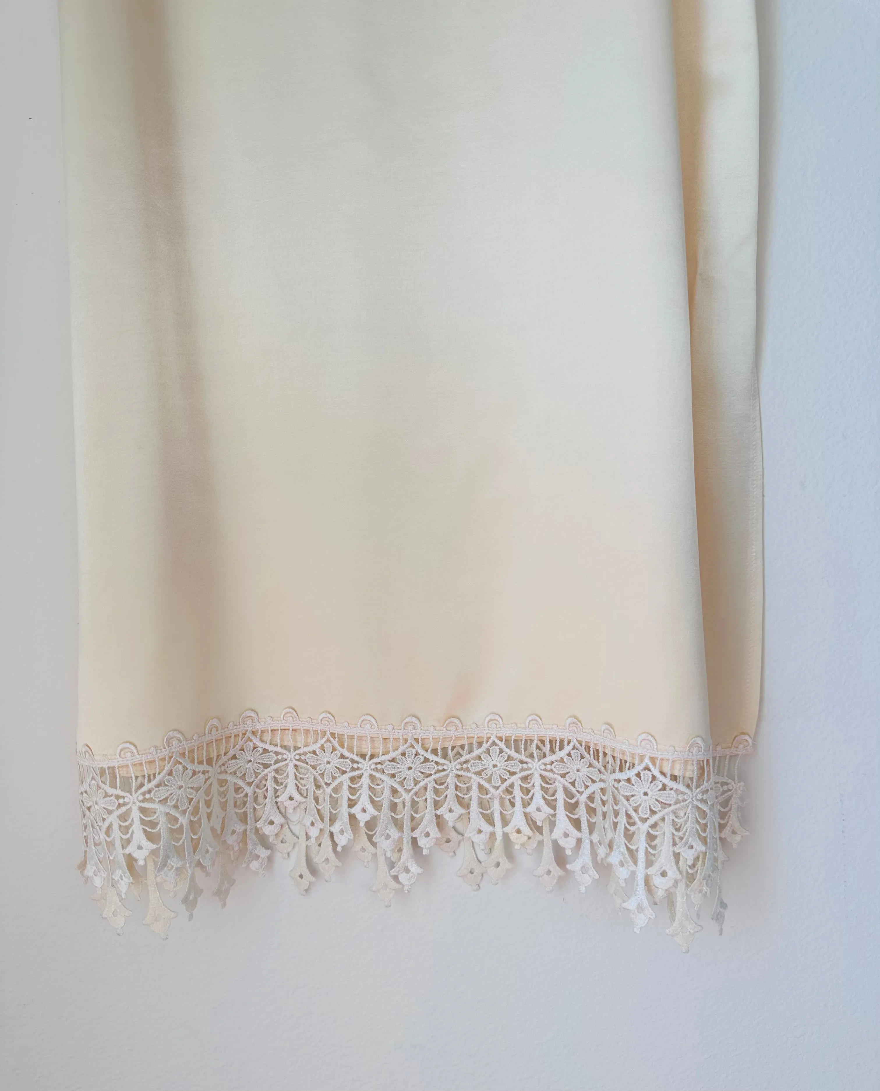 Vintage Lace Dress with Matching Slip, Scarf and Bag