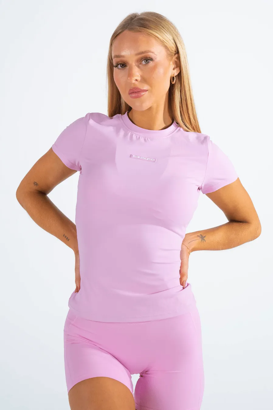 Vital Seamless Compression Tee Pink