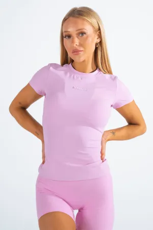 Vital Seamless Compression Tee Pink