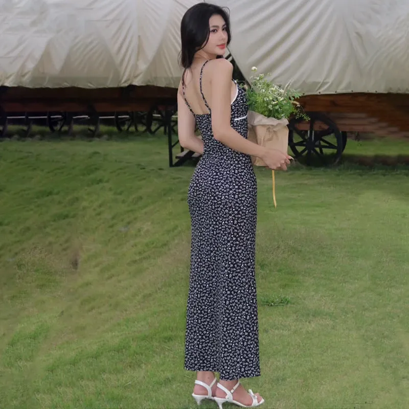 Vvsha Dinah Mini Floral Print Maxi Dress