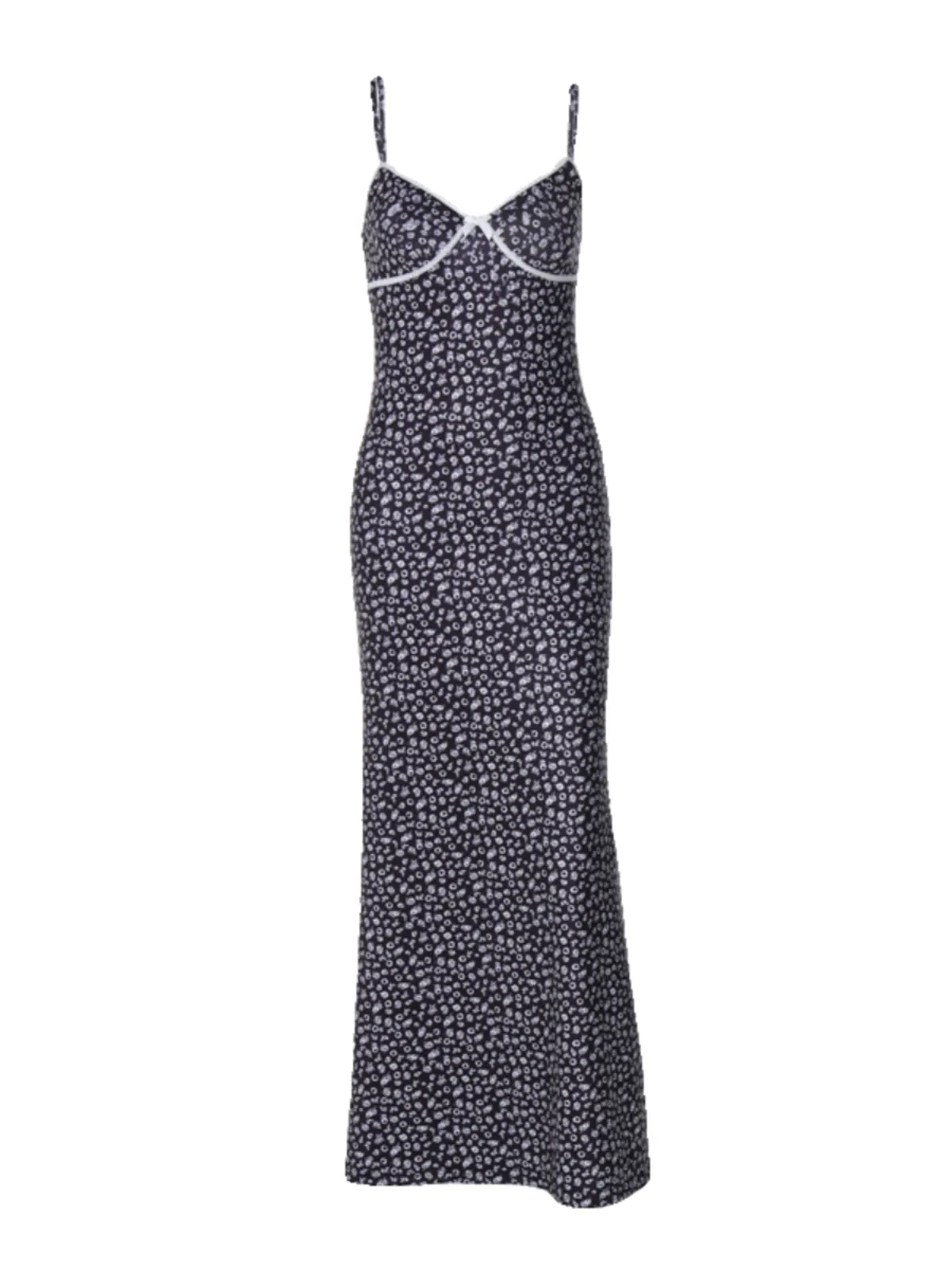 Vvsha Dinah Mini Floral Print Maxi Dress