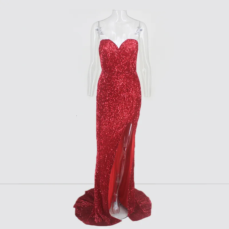 Women's Summer Off-Shoulder Sequin Sheath Long Dress