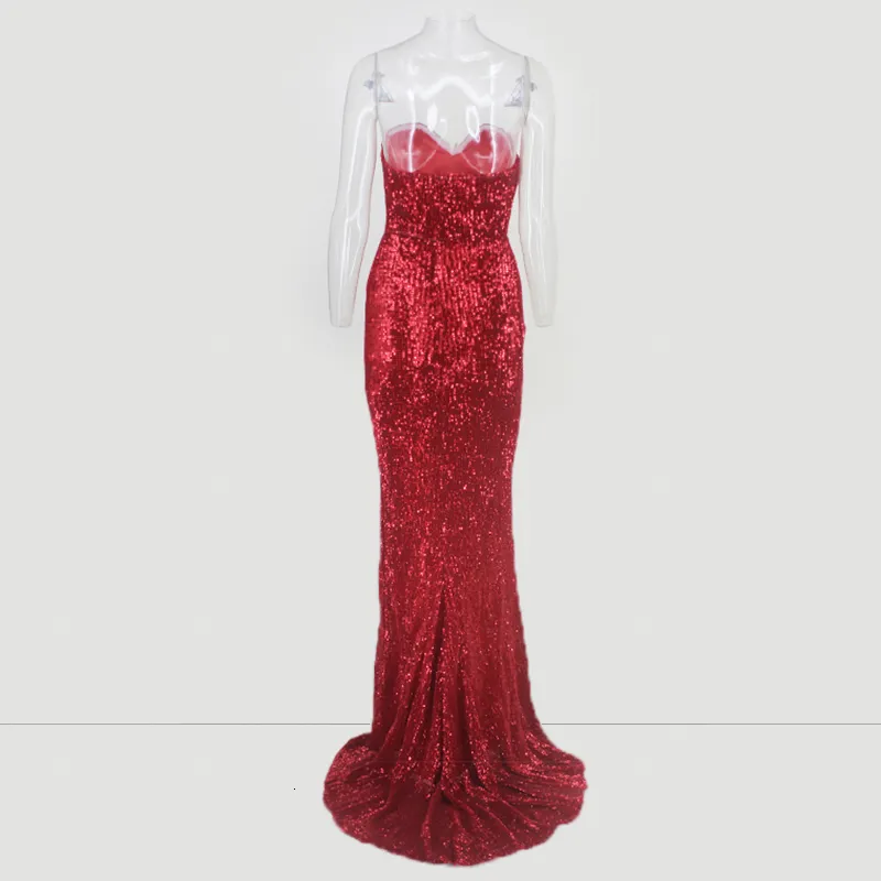 Women's Summer Off-Shoulder Sequin Sheath Long Dress