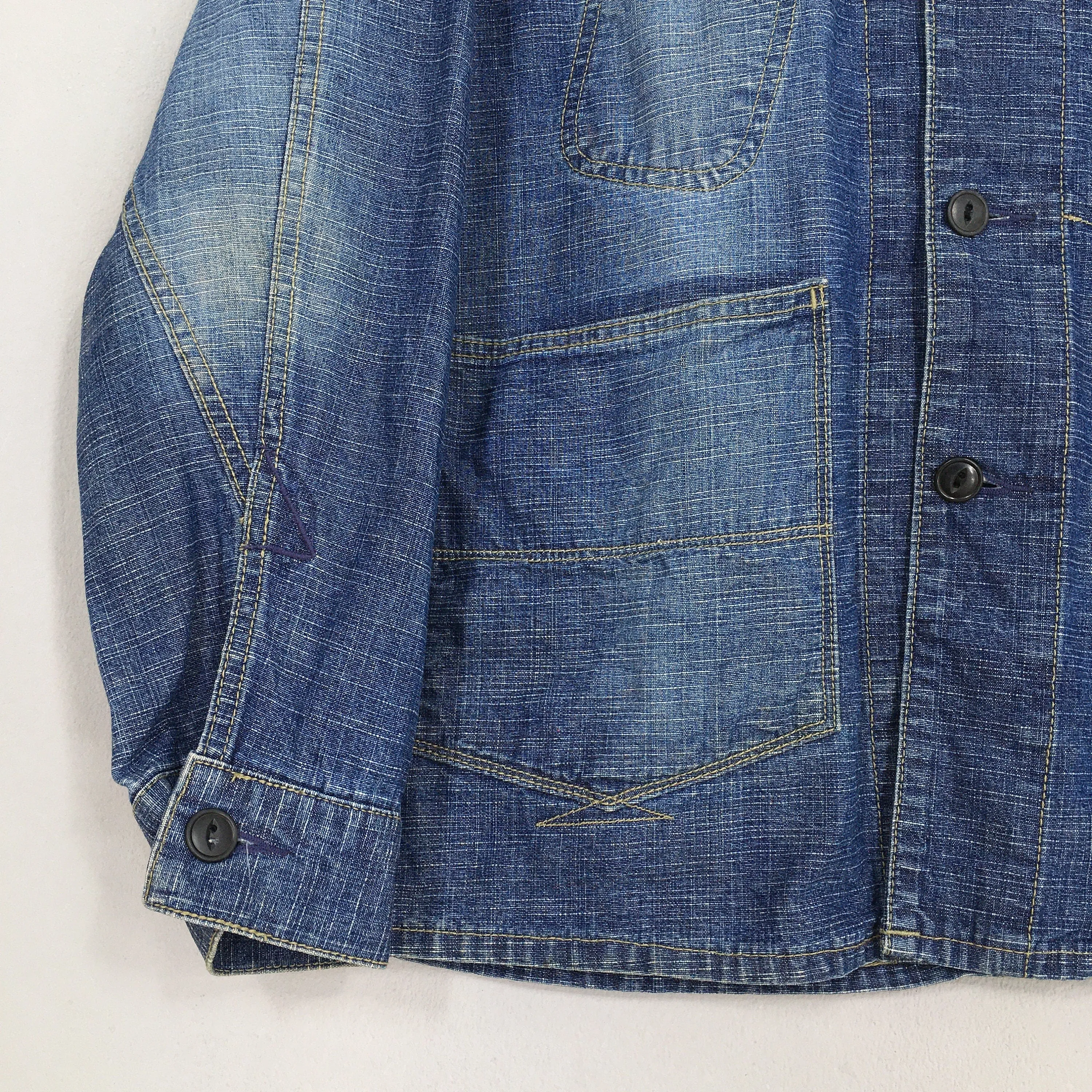 Work Jeans Jacket Labour Medium